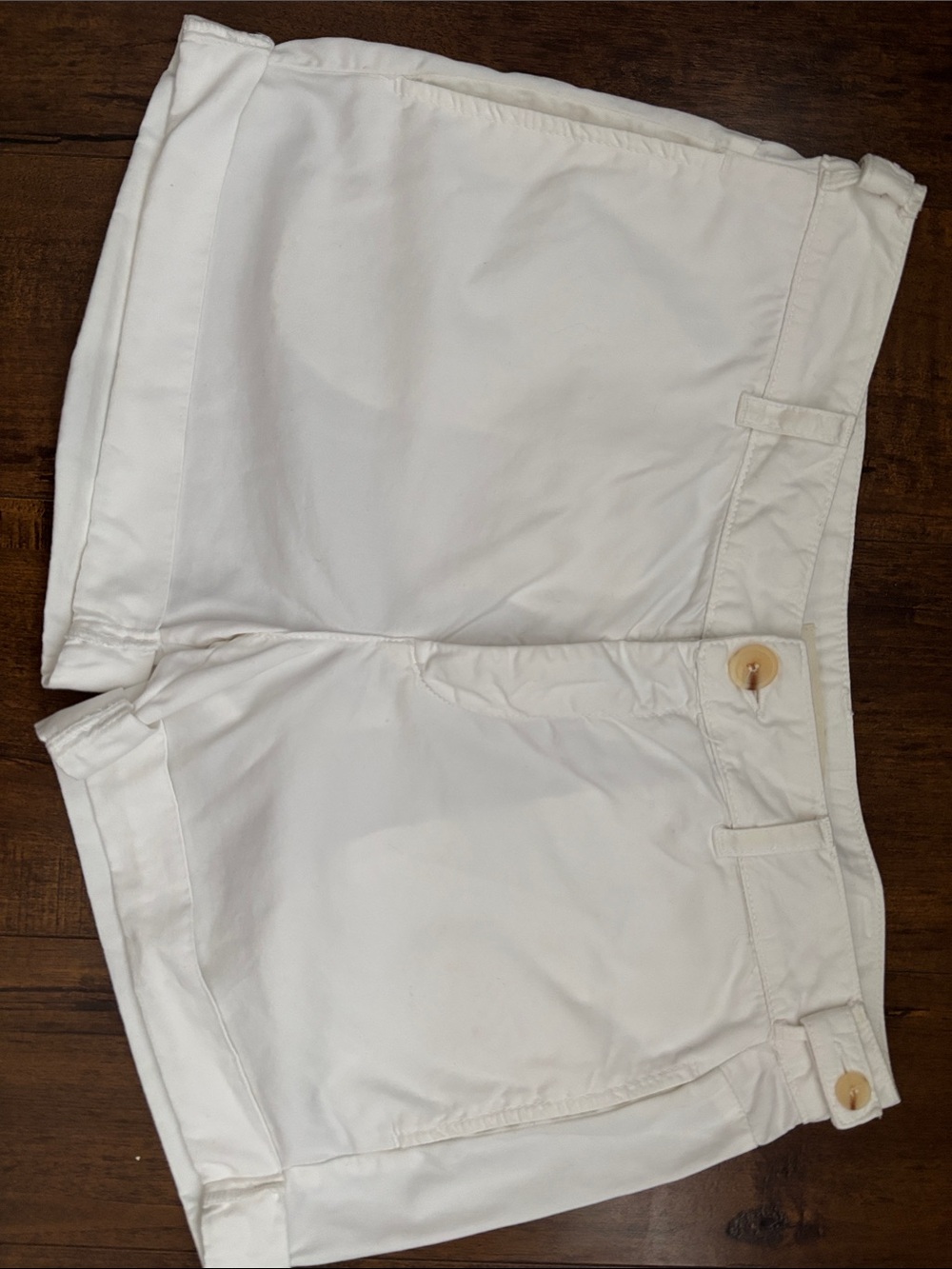 Vince White Cotton Bermuda Shorts